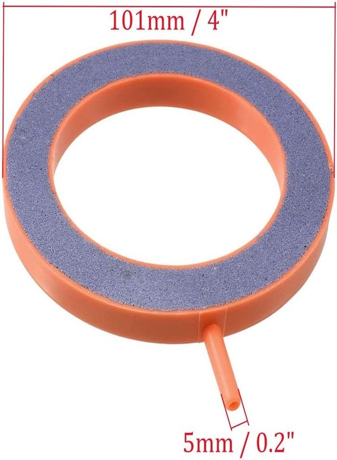 VAYINATO® (Pack of 2) Aquarium 4inch Ring Air Stone Disc Bubble Diffuser Pump Fish Tank Air Bubbler Maker Aquarium Pump Accessories - Hydroponics Air Pump Round by Petzlifeworld - Image 2